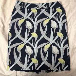 Floral Print Ann Taylor Skirt